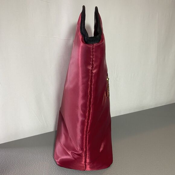 BEBE Tanya Lunch Bag Insulated Pocket Top Handle Snack Gym Office Work Red - Picture 4 of 13